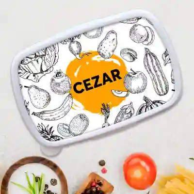 Lunch box personalizat - Black and White