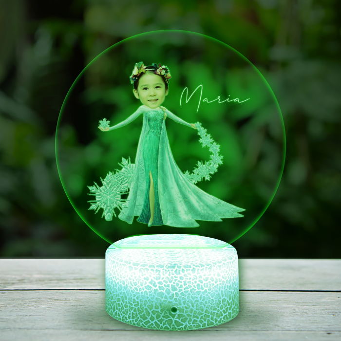 Lampa led 3D personalizata Elsa