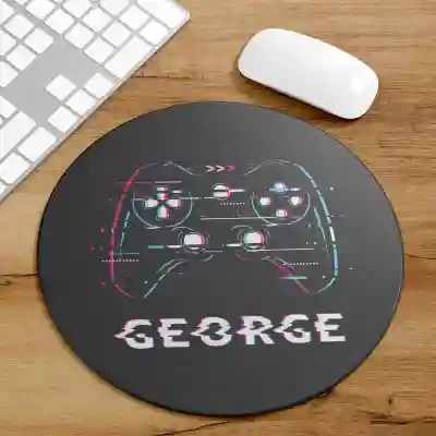 Mouse Pad Rotund personalizat cu model 3D