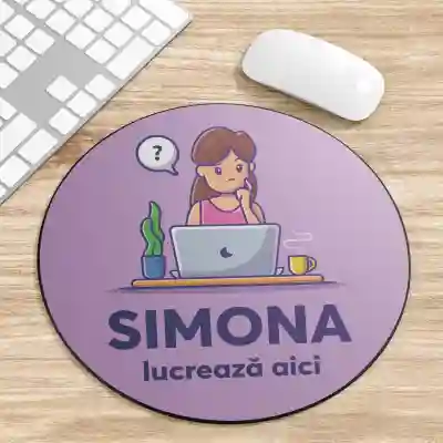 Mouse Pad personalizat pentru o fata muncitoare