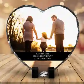 Plăci de ardezie în formă de inimă personalizate