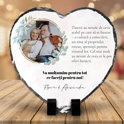 Placa de ardezie personalizate pentru Bunici