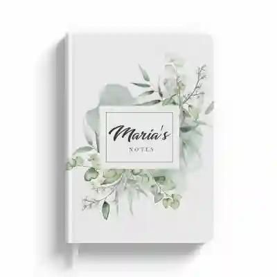 Notebook floral cu nume