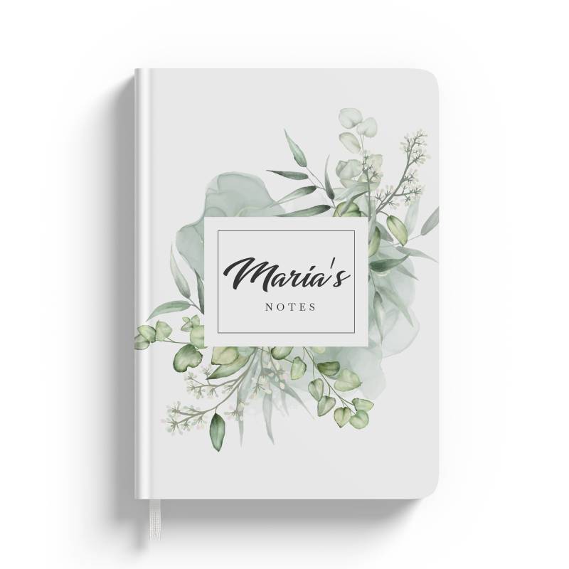 Notebook floral cu nume