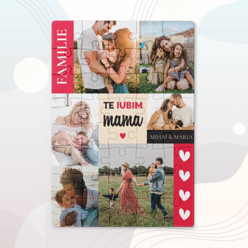 Puzzle personalizat pentru Mama