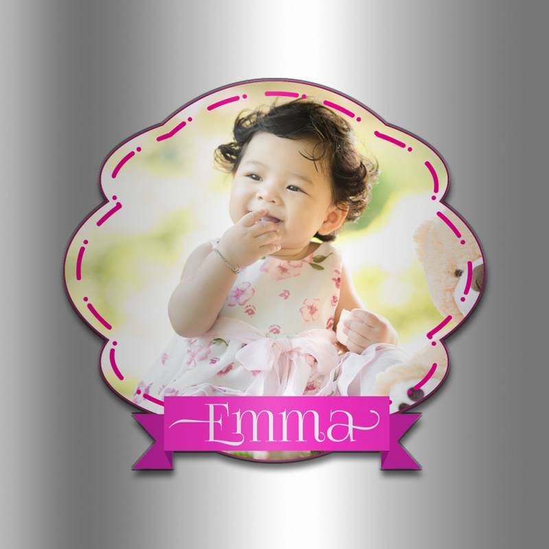 Magnet frigider personalizat - Pink