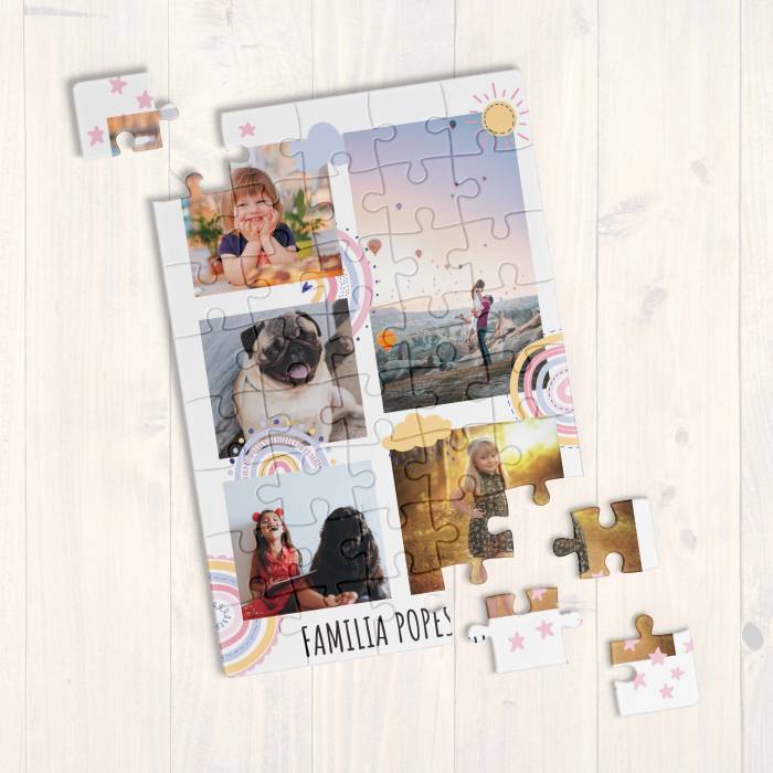 Puzzle personalizat cu amintiri din Familie