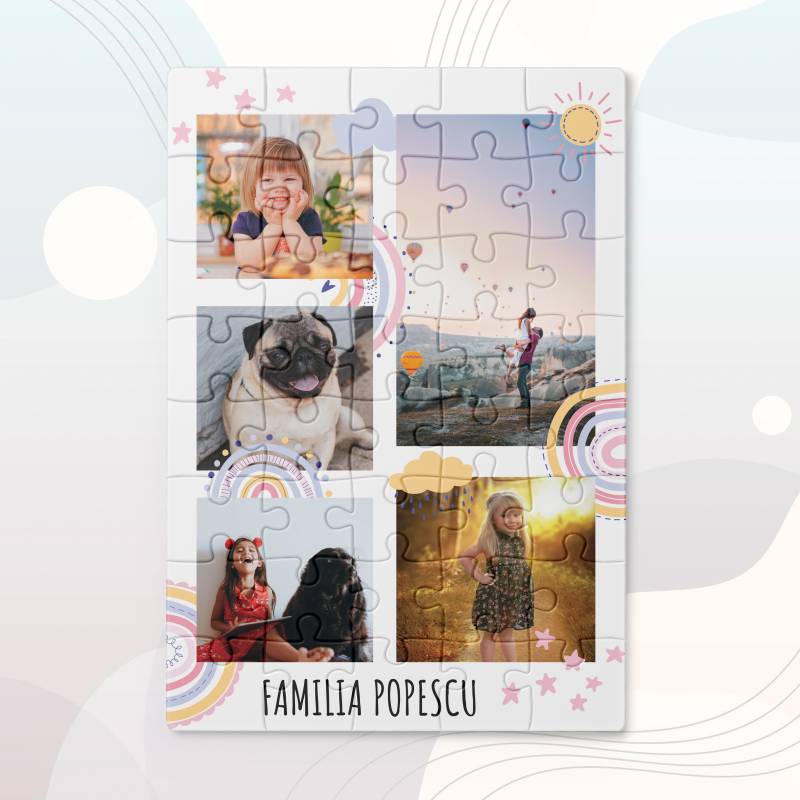 Puzzle personalizat cu amintiri din Familie