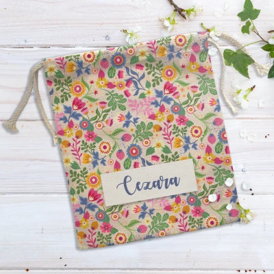 Saculeti pentru cadouri - Model cu flori