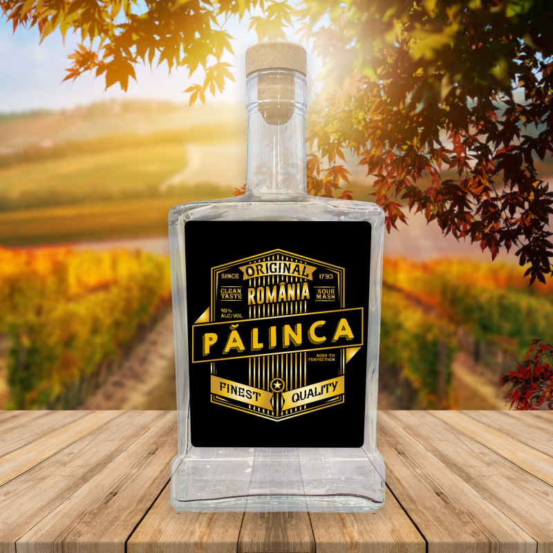 Sticle cu eticheta personalizabila pentru Palinca