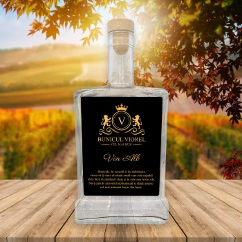 Sticlă cu etichetă personalizabilă