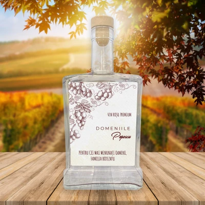 Sticla cu eticheta personalizabila - Pentru alcool