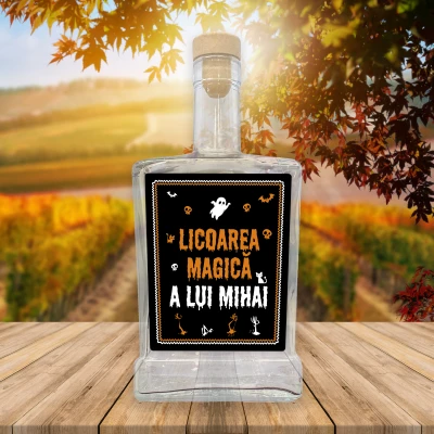 Sticla cu eticheta personalizabila - Halloween