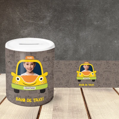 Pusculita personalizata - Bani de taxi