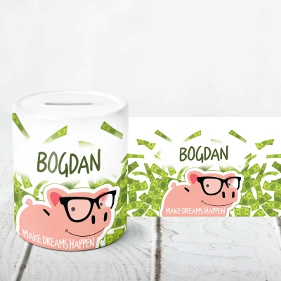 Pusculita personalizata-Bani pentru dorinte