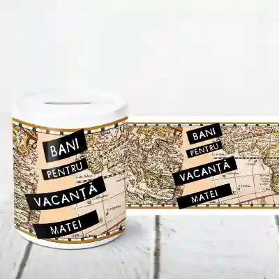 Pusculita personalizata - Bani pentru vacanta