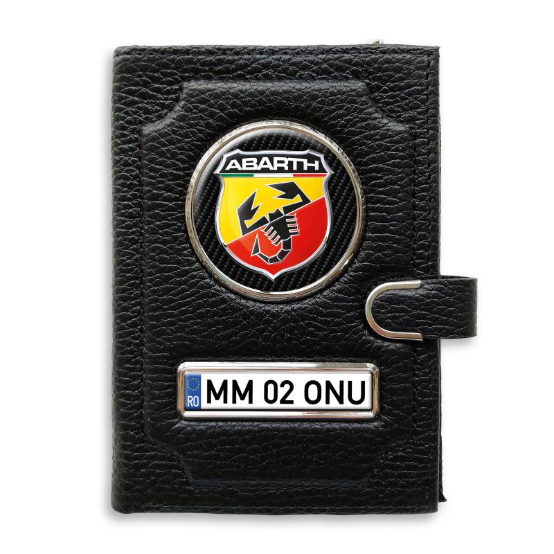 Portofel cu compartiment pentru bani cu clema Abarth