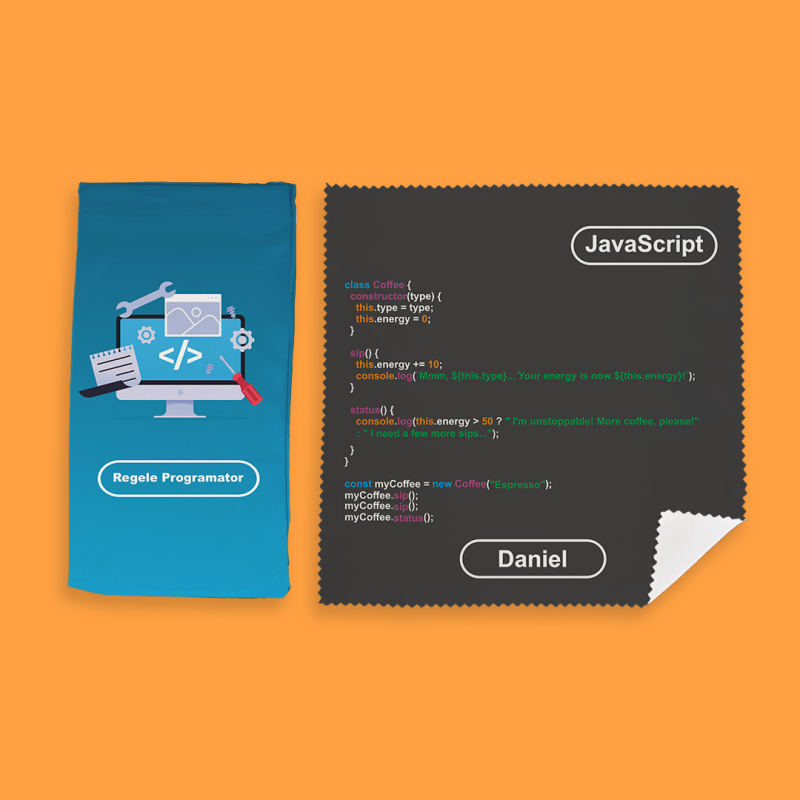 Set Personalizat pentru Ochelari – Temă Programator