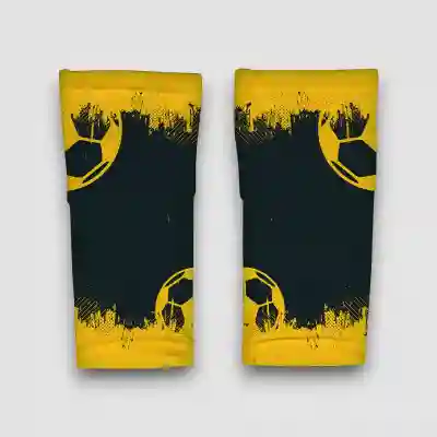 Manșoane de fotbal personalizate în nuanțe de galben