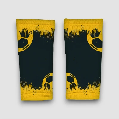Manșoane de fotbal personalizate în nuanțe de galben