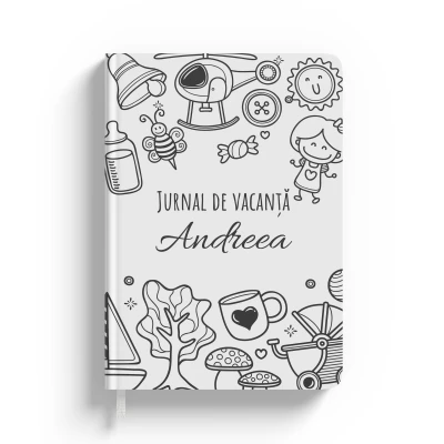 Notebook personalizat pentru amintirile din vacanta