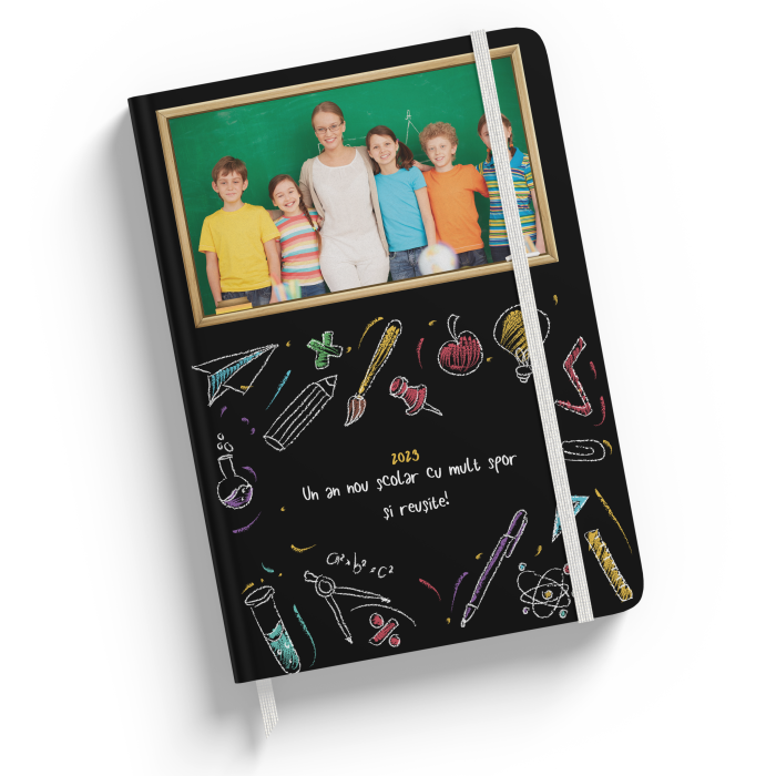 Agenda personalizata-Tabla pentru elevi cu text si poza