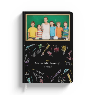 Agenda personalizata-Tabla pentru elevi cu text si poza
