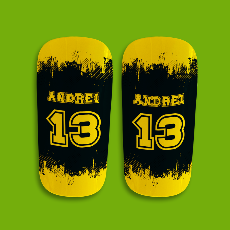 Apărători de Fotbal Personalizate - Cu Număr și Numele jucătorului 