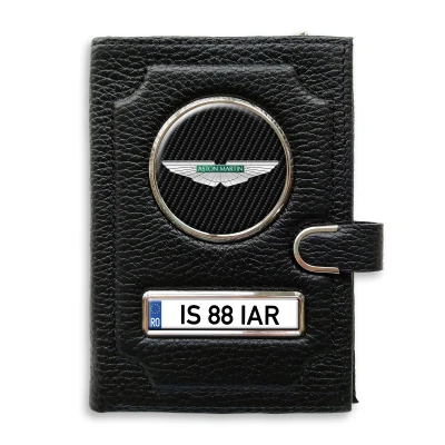 Portofel cu compartiment pentru bani cu clema Aston Martin