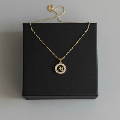 Colier dama cu initiala personalizata