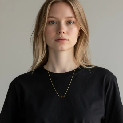 Colier cu Cruce Minimalistă