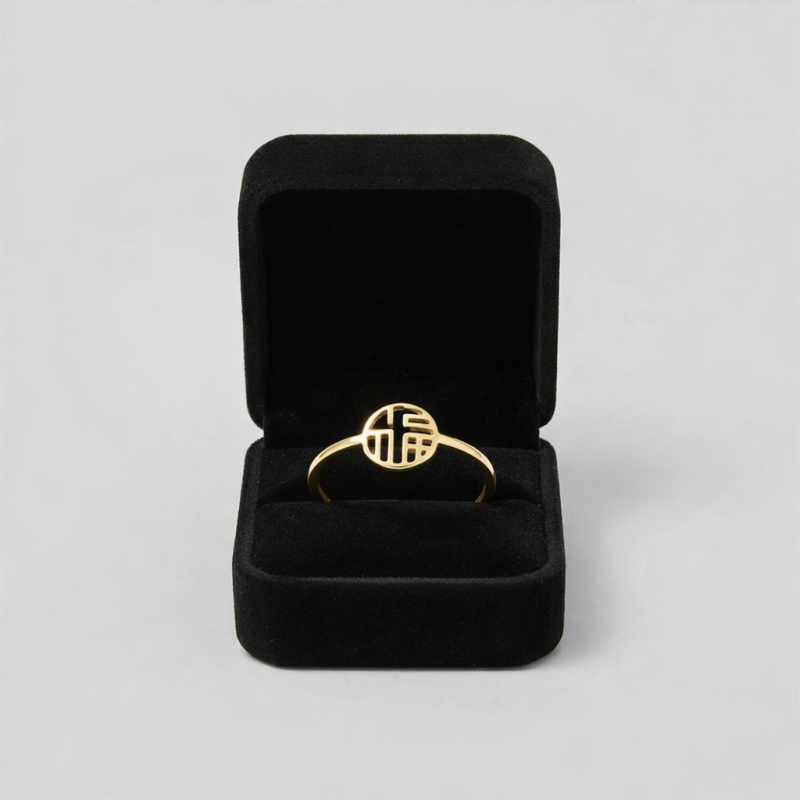 Inel dama cu caractere chinezesti