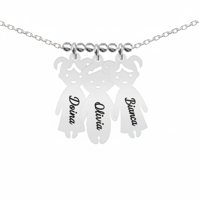Colier personalizat cu numele copiilor