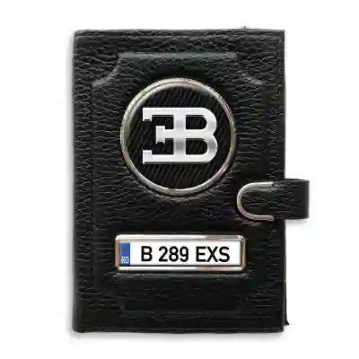 Portofel cu compartiment pentru bani cu clema Bugatti