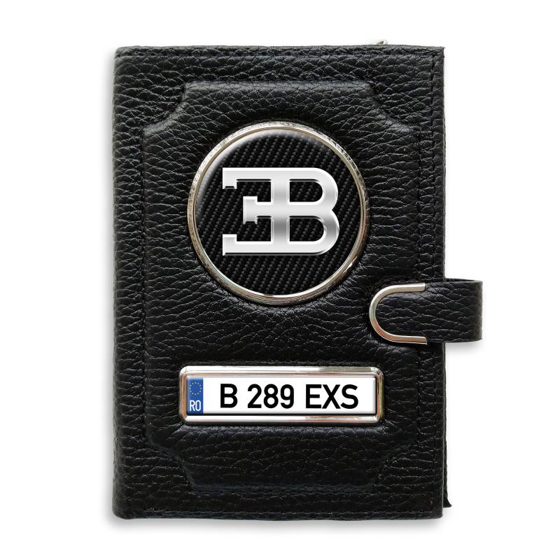 Portofel cu compartiment pentru bani cu clema Bugatti