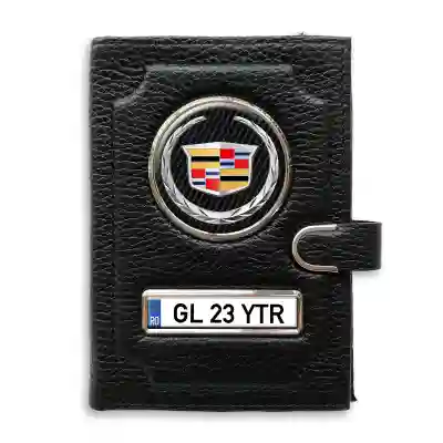 Portofel cu compartiment pentru bani cu clema Cadillac