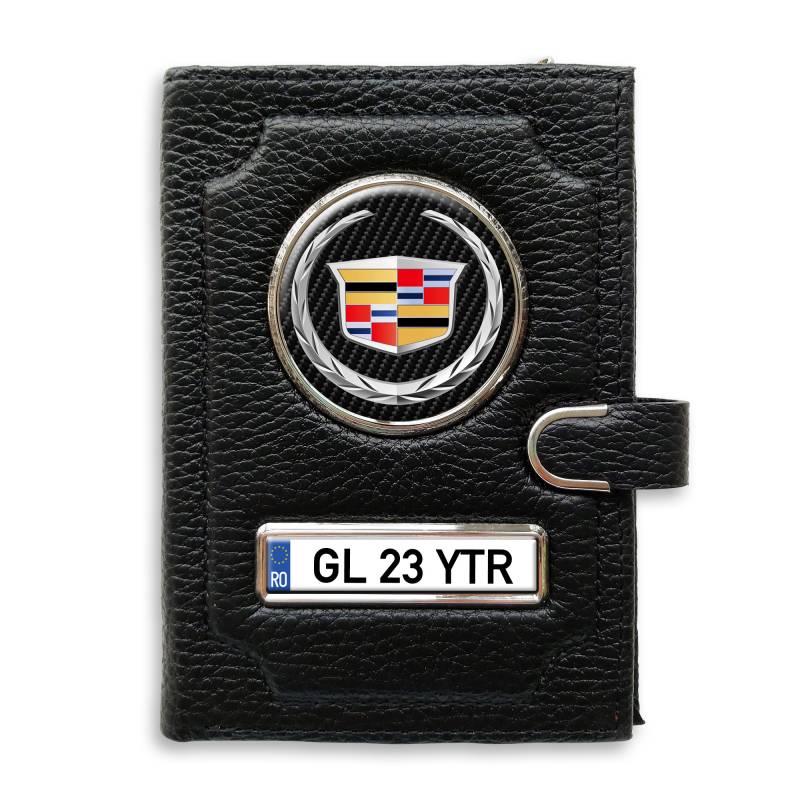 Portofel cu compartiment pentru bani cu clema Cadillac