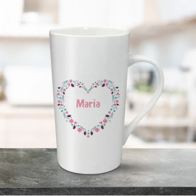 Cana pentru latte personalizata 470ml - Floarea mea