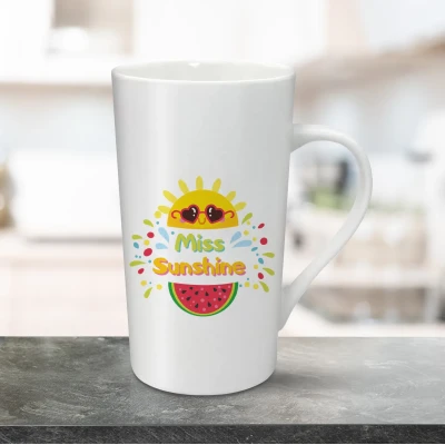 Cana pentru latte personalizata 470ml - Miss Sunshine