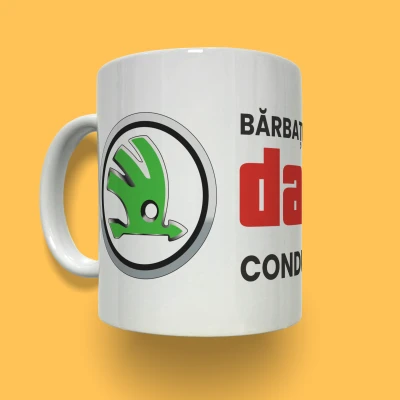 Cana ceramica personalizata - Skoda