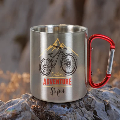 Cana personalizata din otel inoxidabil 200ml - Outdoor Adventure