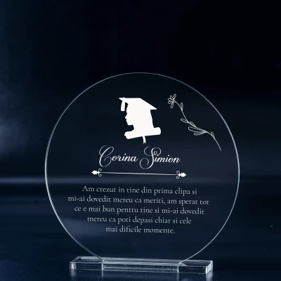 Trofeu personalizat - Pentru Absolventa