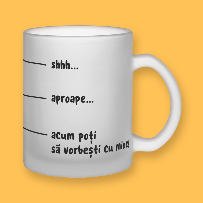 Cana semi transparenta - Gradatie cafea