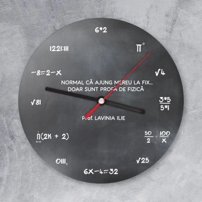 Ceas de perete personalizat-Matematica