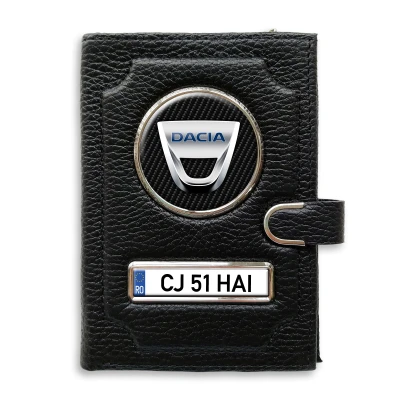 Portofel cu compartiment pentru bani cu clema Dacia