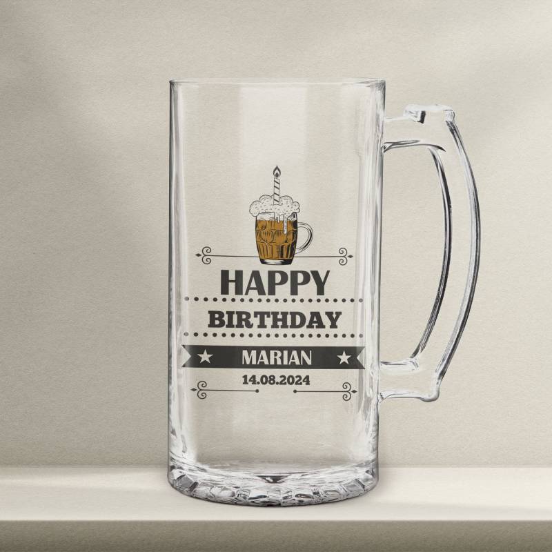 Halba de bere personalizata - Happy birthday