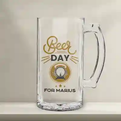 Halba de bere personalizata - Beer Day