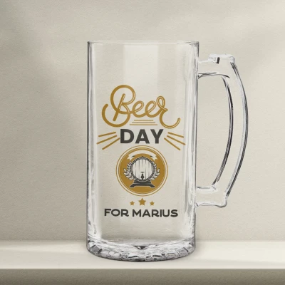 Halba de bere personalizata - Beer Day