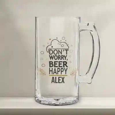 Halba de bere personalizata - Don't Worry
