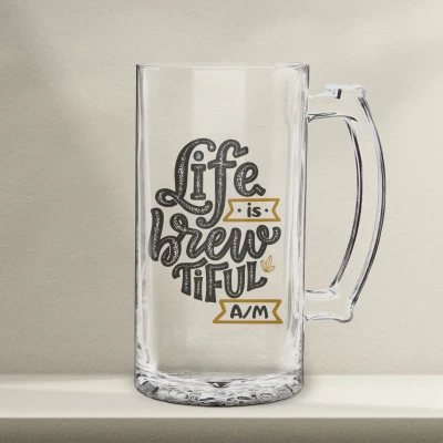 Halba de bere personalizata - Life is Brewtiful